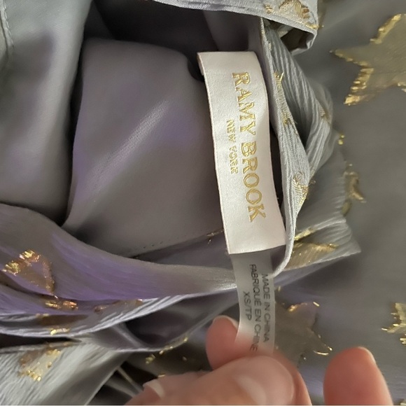 Ramy Brook Ebony Silk Star Print Midi Dress - Picture 8 of 10